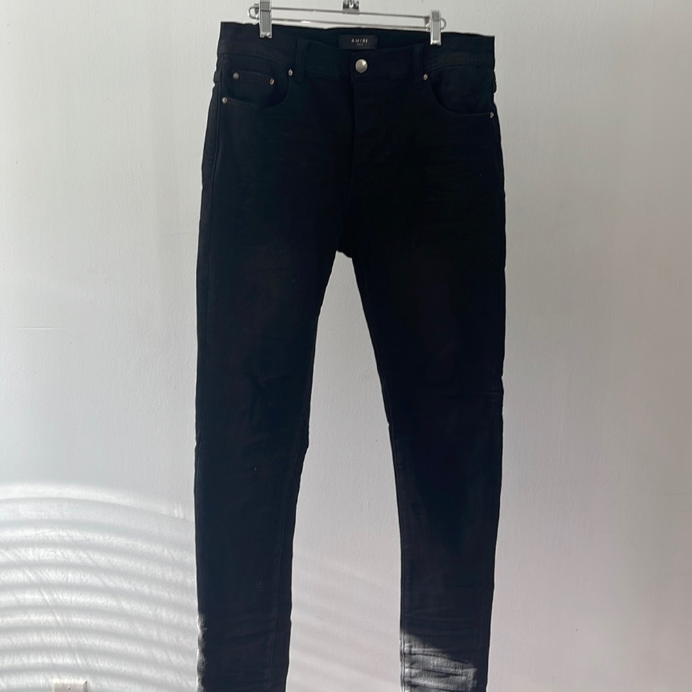 Amiri Black Stack Denim Jeans